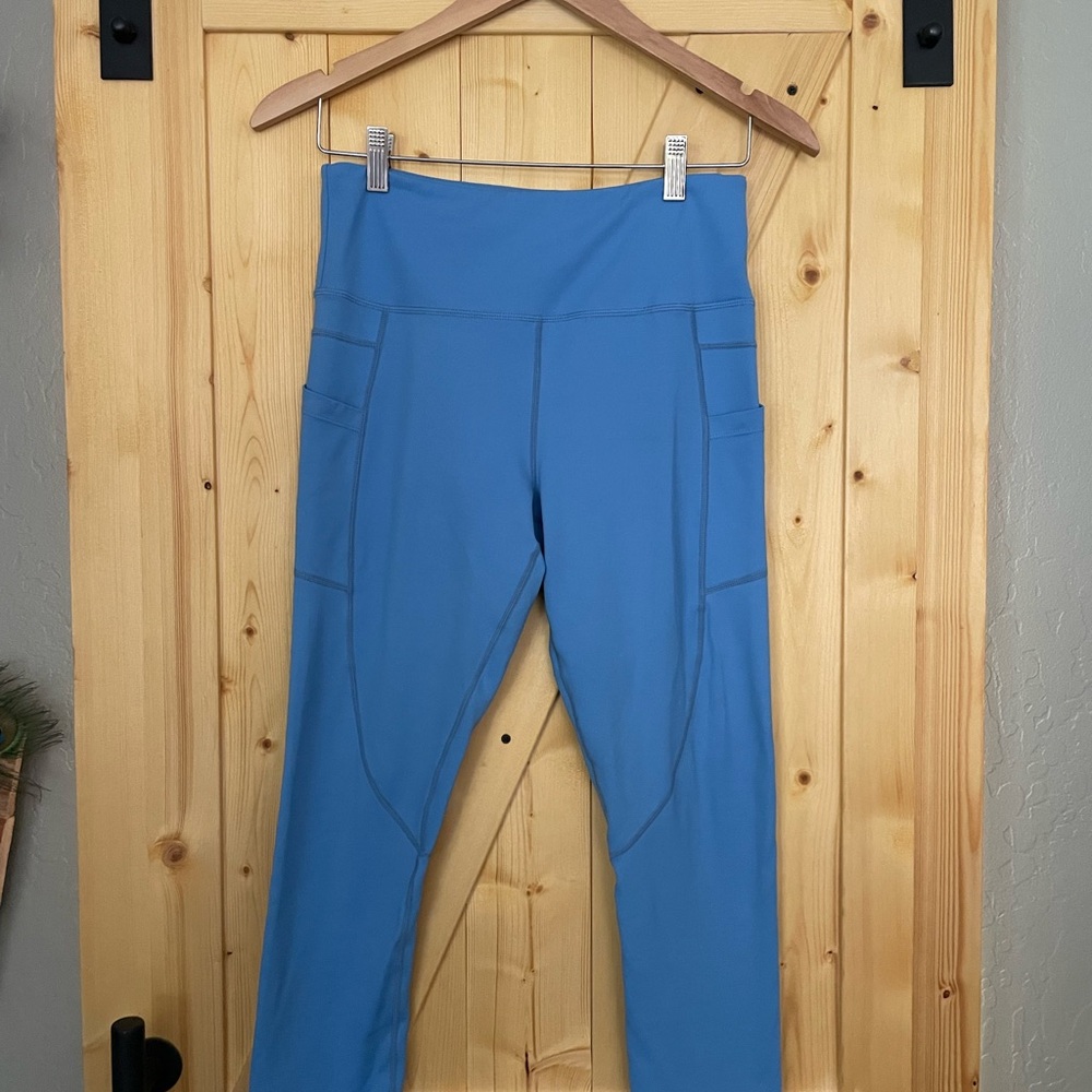 ZYIA Light Blue High-Rise Performance Leggings